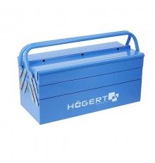 Ящик для інструментів металевий 5 відділень 18" 45 × 20,5 × 20 cм HOEGERT 5 (HT7G077)