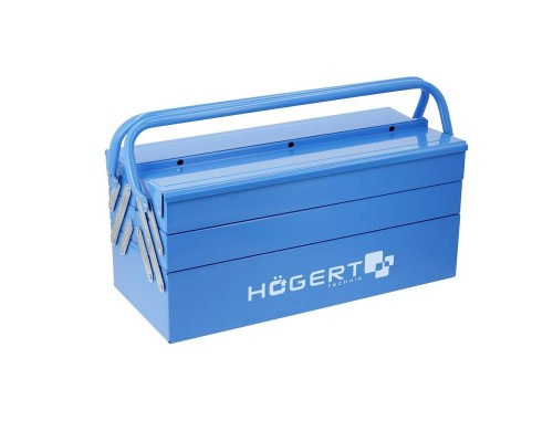 Ящик для інструментів металевий 5 відділень 18" 45 × 20,5 × 20 cм HOEGERT 5 (HT7G077)