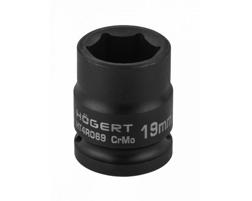Голівка торцева ударна шестигранна HOEGERT 19 (HT4R069)