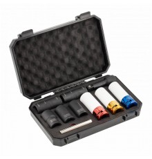 Набір голівок ударних та екстракторів 10 шт, 1/2'' HOEGERT 17 - 21 (HT4R108)