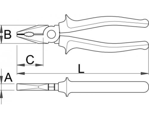 Пасатижі рукоятки BI UNIOR 220 (406/1BI)