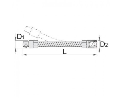 Гнучкий подовжувач UNIOR 1/4" (188.4/2F)