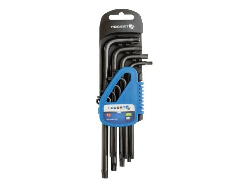 Набір Г-подібних подовжених ключів TORX HOEGERT 10 - 50 (HT1W816)