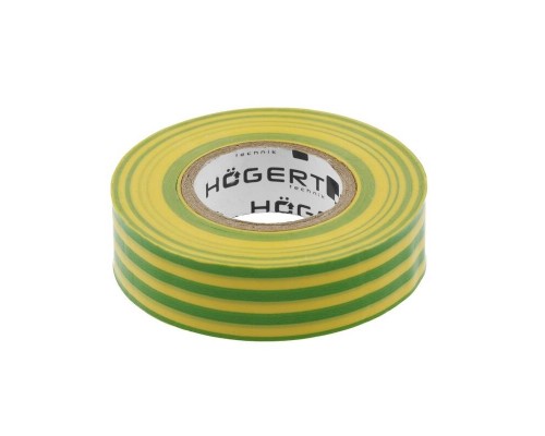Ізоляційна стрічка, жовто-зелена HOEGERT 20 (HT1P286)
