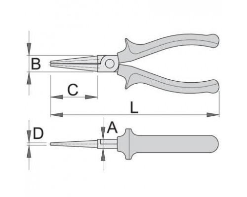 Круглогубці рукоятки BI UNIOR 160 (476/1BI)
