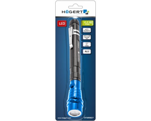 Захват магнітний, гнучкий з світлодіодом LED HOEGERT 2.2 (HT4R507)