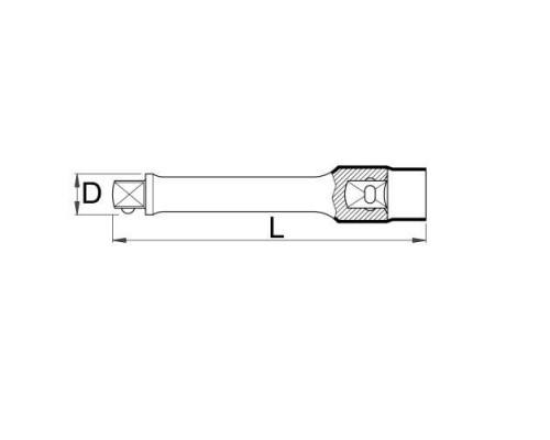 Подовжувач ізольований UNIOR 1/2" (190.4/2VDEDP)