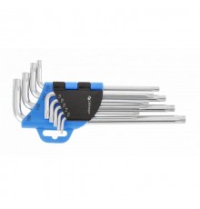 Набір ключів TAMPER TORX у пластиковому підвісі HOEGERT 10 - 50 (HT1W809)