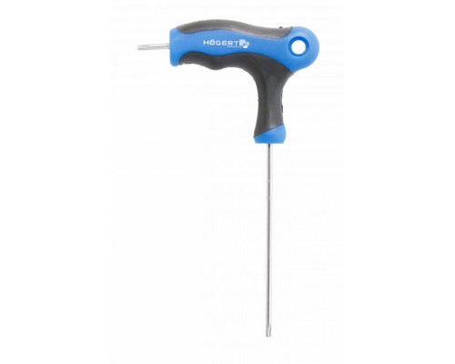 Ключ типу T, довгий HOEGERT TAMPER TORX (з отвором) (HT1W870)