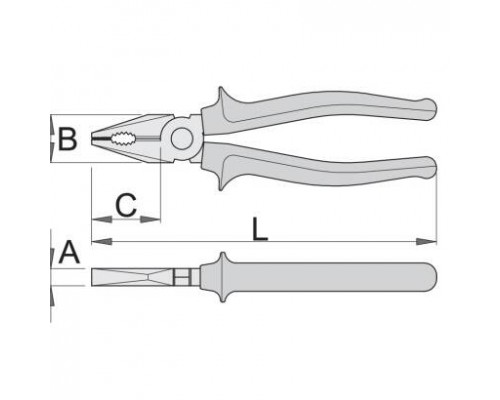 Плоскогубці комбіновані UNIOR 180 (405/1BI)