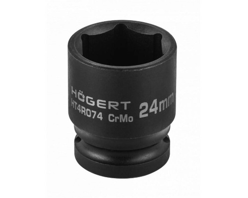 Голівка торцева ударна шестигранна HOEGERT 24 (HT4R074)