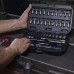 Набір інструментів, 46 шт., 1/4" HOEGERT SL/PH/PZ/TORX/HEX (HT1R216)