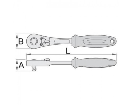 Рукоятка реверсивна BI UNIOR 1/2" (190.1/1A BI)