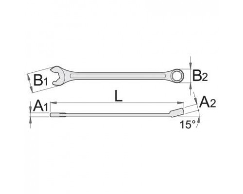 Ключ комбінований UNIOR 22 (129/1)