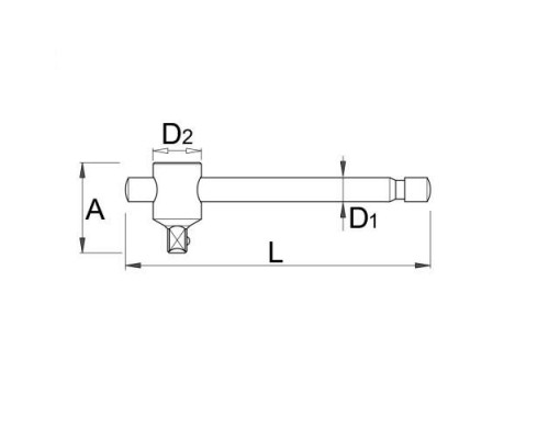 Вороток Т-подібний UNIOR 1/2" (190.3/1)