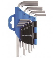 Набір шестигранних Г-подібних ключів HOEGERT 1.5 - 10 (HT1W802)