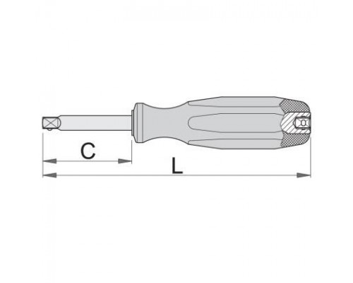 Рукоятка пряма UNIOR 1/4" (188.8)