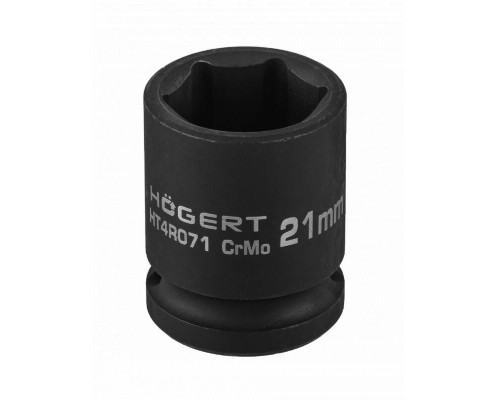 Голівка торцева ударна шестигранна HOEGERT 21 (HT4R071)
