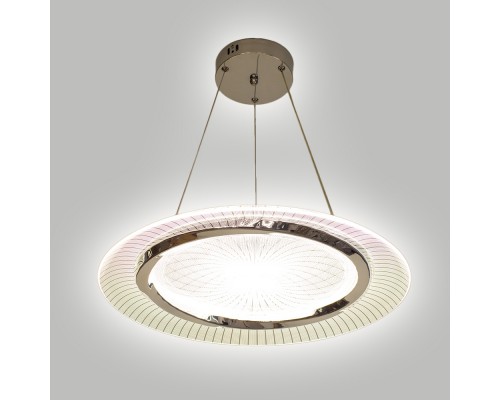 Керована світлодіодна люстра CAMELIA 60W R-ON/OFF-480x1500-WHITE/CHROME-220-IP20