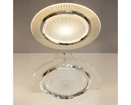 Керована світлодіодна люстра CAMELIA 60W R-ON/OFF-480x1500-WHITE/CHROME-220-IP20