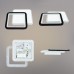 Керований світлодіодний світильник бра VIVA 28W 2S-ON/OFF-250×200×40-WHITE/BLACK-220-IP20