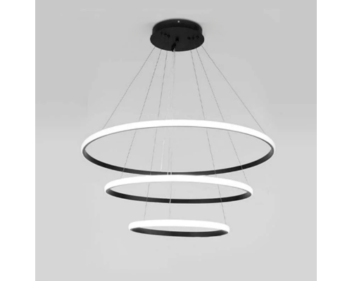 Керована світлодіодна люстра LATTE 75W 3R-ON/OFF-600-1100-BLACK/WHITE-220-IP20