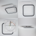 Керована світлодіодна люстра STANDART 80W 2S-ON/OFF-475×475×50-WHITE/BLACK-220-IP20