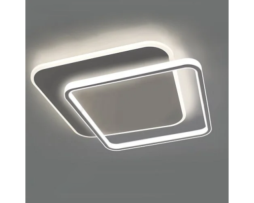 Керована світлодіодна люстра STANDART 80W 2S-ON/OFF-475×475×50-WHITE/WHITE-220-IP20