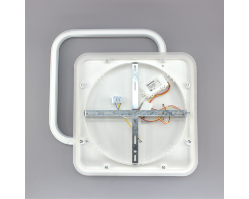 Керована світлодіодна люстра STANDART 80W 2S-ON/OFF-475×475×50-WHITE/WHITE-220-IP20