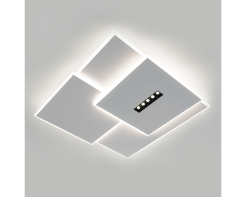 Керована світлодіодна люстра STERREN 105W 3S-520×535×55-WHITE/BLACK-220-IP20
