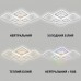 Керована світлодіодна люстра OVAL RGB 120W 7S-SMART-960x750x110-WHITE-220-IP20