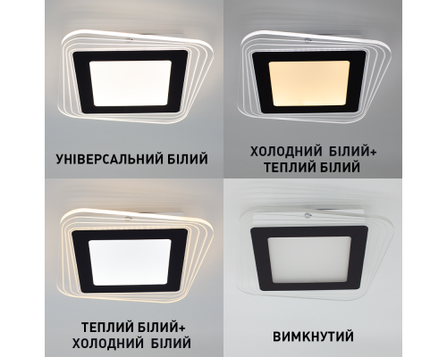 Керований світлодіодний світильник бра PLAZA 30W S-230×40-DOUBLE-ON/OFF-BLACK/CLEAR-220-IP40