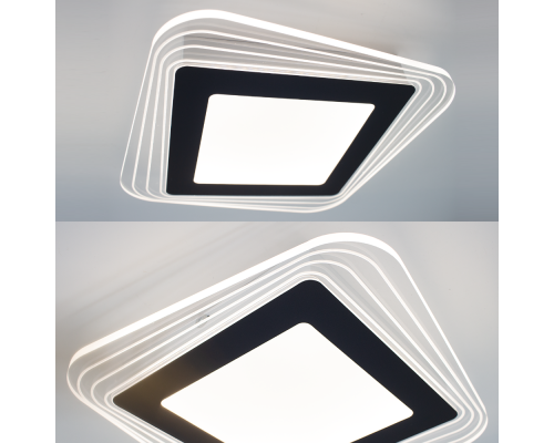 Керований світлодіодний світильник бра PLAZA 30W S-230×40-DOUBLE-ON/OFF-BLACK/CLEAR-220-IP40