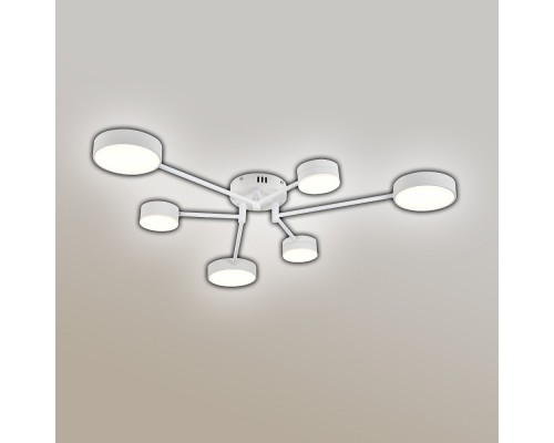 Керована світлодіодна люстра OTTO 75W 6R-SMART1000x850x108-WHITE-220-IP20