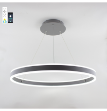 Керована світлодіодна люстра STELLA 96W R APP-600Х1200-GREY/WHITE-220-IP20
