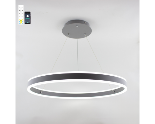 Керована світлодіодна люстра STELLA 96W R APP-600Х1200-GREY/WHITE-220-IP20