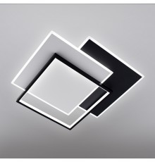Керована світлодіодна люстра VEGA triple 80W 3S-ON/OFF-470×470×62-BLACK/WHITE-220-IP20