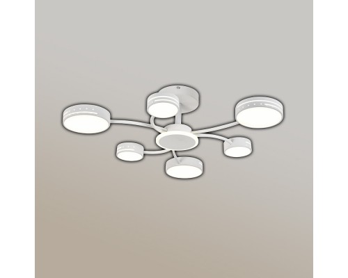 Керована світлодіодна люстра OTTO 80W 7R-SMART-795x185-WHITE-220-IP20