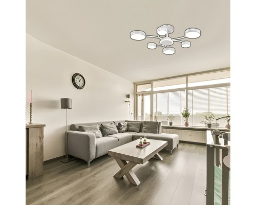Керована світлодіодна люстра OTTO 80W 7R-SMART-795x185-WHITE-220-IP20
