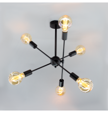 Люстра YORK 6xE27 R 510x380 BLACK 220-IP20