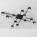 Люстра GELA 12xGX53 S-1100x1100x140-BLACK-IP20