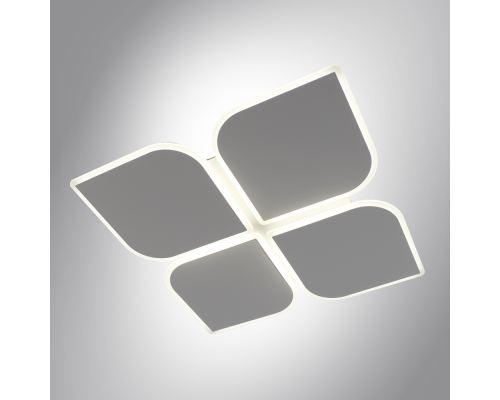 Керована світлодіодна люстра AERO 70W 4F-455x455x57-WHITE-220-IP20