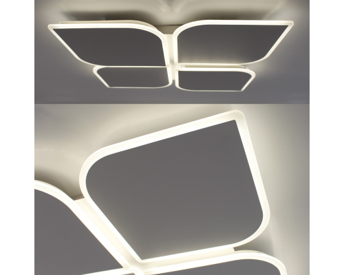 Керована світлодіодна люстра AERO 70W 4F-455x455x57-WHITE-220-IP20
