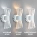 Керований світлодіодний світильник бра DIO 12W 2Y-ON/OFF-230×80×95-WHITE/CLEAR-220-IP20