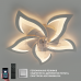 Керована світлодіодна люстра з вентилятором FAN ELLA 72W+18W 5F APP-680×120-WHITE/WHITE-220-IP20