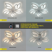 Керована світлодіодна люстра з вентилятором FAN ASTRA 85W+18W 5F APP-680×120-WHITE/CLEAR-220-IP20