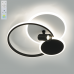 Керована світлодіодна люстра ECLIPSE 75W 3R 1LR-480×425×130-WHITE/BLACK-220-IP20