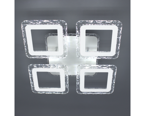 Керована світлодіодна люстра ROOM ICE RGB 70W 4S APP-385×385×75-WHITE-220-IP20