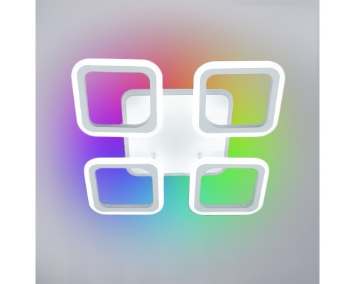 Керована світлодіодна люстра ROOM RGB 70W 4S APP-385×385×75-WHITE-220-IP20