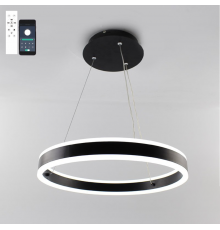 Підвісна світлодіодна люстра з пультом STELLA 64W R APP-400Х1200-BLACK/WHITE-220-IP20